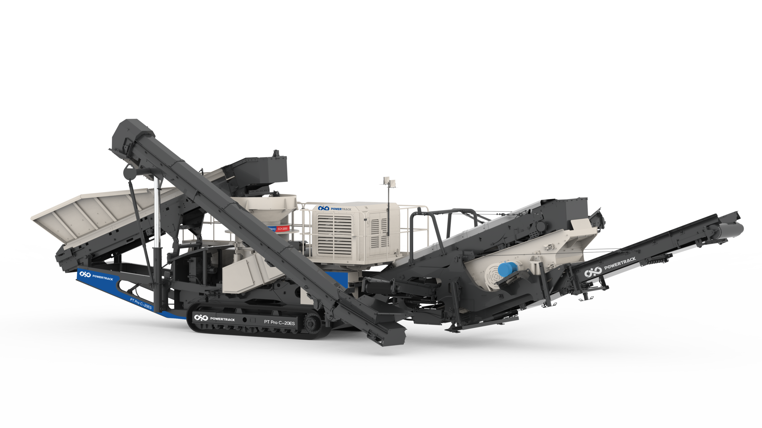 Vue opposée de l’unité de concassage à cône C-20ES WYN Minerals