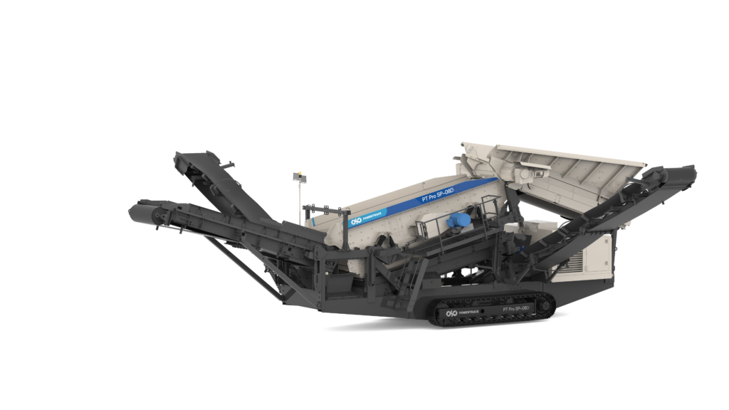 Vue d’ensemble de l’unité mobile de criblage SP-08D1 WYN Minerals