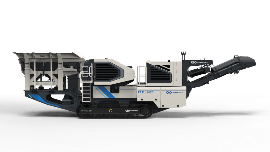 Unité J12 concassage mâchoires profil latéral WYN Minerals